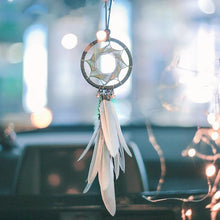 将图片加载到图库查看器,Decoration Home Dream Catchers Hanging Wall Decor Art Pendant Handmade Traditional White Cloud Dream Catcher With Led String Lights Wall Hanging Kids Room Decor Nursery Wall Art Ornament Decor Craft Gift Cute Wind Chimes National Feather Kids Girls
