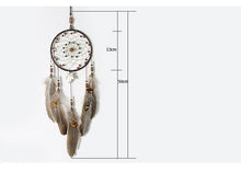 将图片加载到图库查看器,Decoration Home Dream Catchers Hanging Wall Decor Art Pendant Handmade Traditional White Cloud Dream Catcher With Led String Lights Wall Hanging Kids Room Decor Nursery Wall Art Ornament Decor Craft Gift Cute Wind Chimes National Feather Kids Girls