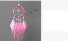 将图片加载到图库查看器,Decoration Home Dream Catchers Hanging Wall Decor Art Pendant Handmade Traditional White Cloud Dream Catcher With Led String Lights Wall Hanging Kids Room Decor Nursery Wall Art Ornament Decor Craft Gift Cute Wind Chimes National Feather Kids Girls