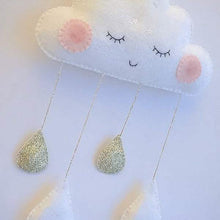 Load image into Gallery viewer, Decorative Cloud Felt Raindrop Pendant