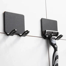 Load image into Gallery viewer, Decorative Hook 2 Pcs Punch Free Razor Holder Storage Hook Wall Men Shaving Shaver Shelf Bathroom Razor Rack Wall Bathroom Accessories