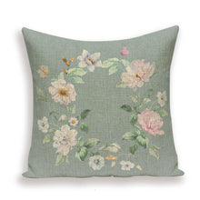 Load image into Gallery viewer, Decorative Plant Flower Throw Pillow Cover Soft Linen Cushion Cover For Living Room Couch Sofa Patio Outdoor Home Decor Decorative Plant Flower Throw Pillow Covers For Couch Sofa Bed Modern Quality Design Cushion Cover 45x45cm