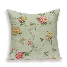 Load image into Gallery viewer, Decorative Plant Flower Throw Pillow Cover Soft Linen Cushion Cover For Living Room Couch Sofa Patio Outdoor Home Decor Decorative Plant Flower Throw Pillow Covers For Couch Sofa Bed Modern Quality Design Cushion Cover 45x45cm