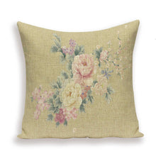 Load image into Gallery viewer, Decorative Plant Flower Throw Pillow Cover Soft Linen Cushion Cover For Living Room Couch Sofa Patio Outdoor Home Decor Decorative Plant Flower Throw Pillow Covers For Couch Sofa Bed Modern Quality Design Cushion Cover 45x45cm