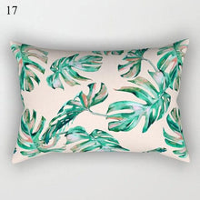 Load image into Gallery viewer, Decorative Throw Pillows Tropical Plants Pillow Cover Polyester Pillow Covers With Flowers And Plants Tropical Style Linen Throw Pillow Covers Decoration Pillowcase Cushions Home Decor