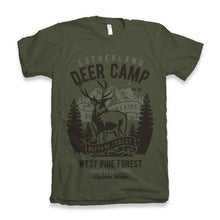 Load image into Gallery viewer, Deer Camp Men's Bamboo Viscose/Organic Cotton Short Sleeve Graphic T-Shirt