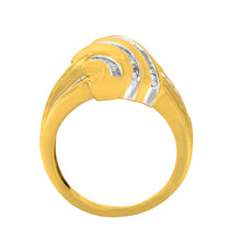 Load image into Gallery viewer, 10K Yellow Gold Diamond Bypass Ring (1.0 cttw, H-I Color, I2-I3 Clarity)