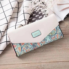 Load image into Gallery viewer, Delightful Small Floral PU Leather Money Purse For Women And Girls Fashion Designer Buckle Wallets for Female
