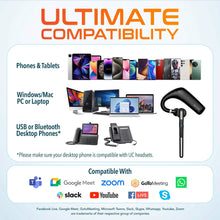 Load image into Gallery viewer, Delton 90X Wireless Bluetooth Headset with Noise Cancelling Mic and Charging Case