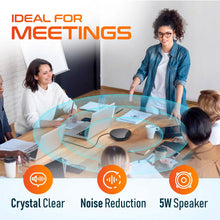 将图片加载到图库查看器,Delton C3900 USB Conference Speaker and Microphone, AI Noise Reduction, 5W Speaker, 16 ft Pickup Distance, 360° Voice Pickup Conference Speaker for Office, Home, Online Meetings and More - Black