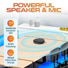 将图片加载到图库查看器,Delton C3900 USB Conference Speaker and Microphone, AI Noise Reduction, 5W Speaker, 16 ft Pickup Distance, 360° Voice Pickup Conference Speaker for Office, Home, Online Meetings and More - Black