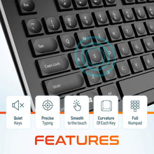 将图片加载到图库查看器,Delton Wireless Keyboard and Mouse Combo, Computer Cordless Mouse & Keyboard