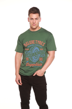 Load image into Gallery viewer, Deluxe Tyres Men's Bamboo Viscose/Organic Cotton Short Sleeve Graphic T-Shirt