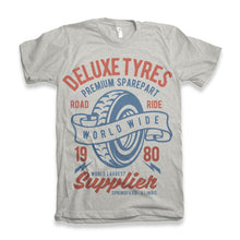Load image into Gallery viewer, Deluxe Tyres Men's Bamboo Viscose/Organic Cotton Short Sleeve Graphic T-Shirt