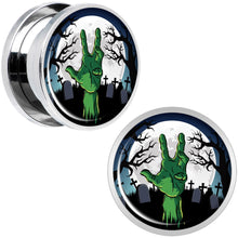 Load image into Gallery viewer, Cemetery Zombie Hand Halloween Plug Set 5/8