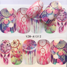 Load image into Gallery viewer, Designer Water Transfer Tips Nail Art Pink Rose Flower Sticker Decals Women Beauty Wedding Nails Love Nail Art Decoration Pop Art Nail Stickers Sexy Girl Designs Comics Water Transfer Decals Manicure DIY Lips Nail Art Decorations Slider Nail Art Stickers