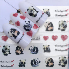Load image into Gallery viewer, Designer Water Transfer Tips Nail Art Pink Rose Flower Sticker Decals Women Beauty Wedding Nails Love Nail Art Decoration Pop Art Nail Stickers Sexy Girl Designs Comics Water Transfer Decals Manicure DIY Lips Nail Art Decorations Slider Nail Art Stickers