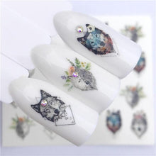 Load image into Gallery viewer, Designer Water Transfer Tips Nail Art Pink Rose Flower Sticker Decals Women Beauty Wedding Nails Love Nail Art Decoration Pop Art Nail Stickers Sexy Girl Designs Comics Water Transfer Decals Manicure DIY Lips Nail Art Decorations Slider Nail Art Stickers