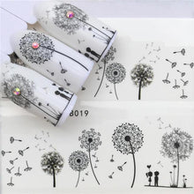 Load image into Gallery viewer, Designer Water Transfer Tips Nail Art Pink Rose Flower Sticker Decals Women Beauty Wedding Nails Love Nail Art Decoration Pop Art Nail Stickers Sexy Girl Designs Comics Water Transfer Decals Manicure DIY Lips Nail Art Decorations Slider Nail Art Stickers