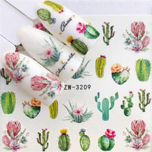 Load image into Gallery viewer, Designer Water Transfer Tips Nail Art Pink Rose Flower Sticker Decals Women Beauty Wedding Nails Love Nail Art Decoration Pop Art Nail Stickers Sexy Girl Designs Comics Water Transfer Decals Manicure DIY Lips Nail Art Decorations Slider Nail Art Stickers
