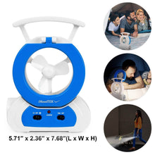 将图片加载到图库查看器,Desk Cooling Fan with 180 Degree Adjustable LED Lamp