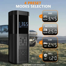 Load image into Gallery viewer, Portable Electric Tire Inflator – 150PSI Air Compressor with Digital Gauge & LED Light