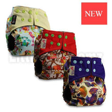 将图片加载到图库查看器,Modern Luxury Printed Washable Real Cloth Pocket Nappy,3 nappies/diapers Set For Girls and Boys Baby In Elegant Style