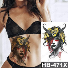 Load image into Gallery viewer, Different Stylish Waterproof Temporary Tattoo Sticker Heart Knife Angel Makeup Tattoos For Women Men