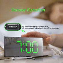 Load image into Gallery viewer, Digital Alarm Clock Alarm Clocks Adjustable Volume Alarm Clock for Bedroom Electronic 7 Inch Number Desktop Alarm Clocks For Kids Bedroom LED Screen for Kids Bedroom Temperature Snooze Function Desk Table Clock LED Clock Electronic Watch Table