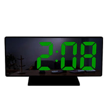 Load image into Gallery viewer, Digital Alarm Clock LED Digital Display Dual Alarm with USB Charger Port 0-100 Dimmer for Seniors Simple Bedside Big Number Alarm Clocks for Bedrooms LED Mirror Electronic Alarm Clocks Large LCD Display Digital Table Clock with Calendar Temperature