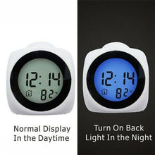 Load image into Gallery viewer, Digital Alarm Clock Projection Alarm Clock Wake Up Bedroom with Data and Temperature Display Talking Function LED Wall/Ceiling Projection Clock LCD Creative Projector Weather Temperature Desk Time Date Display Projection USB Charger Home Clock Timer