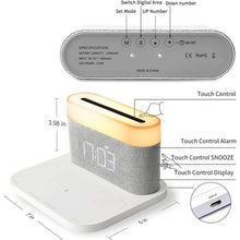 将图片加载到图库查看器,Digital Alarm Clock with Wireless Charging