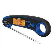 Load image into Gallery viewer, Digital Meat Thermometer Instant Read Food Thermometer for Cooking Digital Kitchen Thermometer Probe with Backlight & Reversible Display Cooking Thermometer for Candy Grill Food Kitchen Digital Meat Thermometer BBQ Waterproof Kitchen Cooking Tools