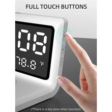 将图片加载到图库查看器,Digital Mirror Clock Wireless Charging Alarm Clock
