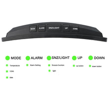 将图片加载到图库查看器,Digital Table Clock Digital Alarm Clock LED Bedside Clock Dual Alarm Adjustable Volume Alarm Clock for Bedroom Electronic 7 Inch Number Desktop Alarm Clocks For Kids Bedroom LED Screen Curved Dimmable Mirror