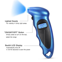 将图片加载到图库查看器,Digital Tire Pressure Gauge 150 PSI 4 Settings
