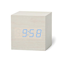 Load image into Gallery viewer, Digital Wooden LED Alarm Clock Wood Retro Glow Clock Digital Alarm Clock, with Wooden Electronic LED Time Display 3 Dual Plus Alarm Cubic Small Mini Wood Made Electric Clocks for Desktop Table Decor Voice Control Snooze Function Desk Tools