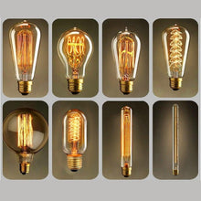 Load image into Gallery viewer, Dimmable Light Bulb Retro Vintage Edison Bulb Incandescent Ampoule Bulbs Vintage Edison Lamp Retro Light Vintage Bulbs Modern Style Square Spiral Filament Incandescent Light
