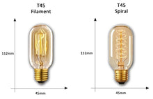Load image into Gallery viewer, Dimmable Light Bulb Retro Vintage Edison Bulb Incandescent Ampoule Bulbs Vintage Edison Lamp Retro Light Vintage Bulbs Modern Style Square Spiral Filament Incandescent Light