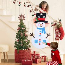 Load image into Gallery viewer, DIY Felt Christmas Hanging Decorations Kits with 54 Piece Detachable Ornaments