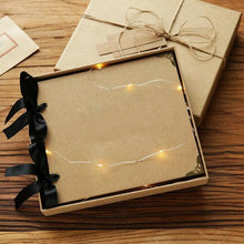 将图片加载到图库查看器,DIY Photo Albums Wedding Photo Scrapbook 20Pages Cover Self Adhesive Scrapbook Album Case Binding Hardcover Craft Blank Black Page Wedding and Anniversary Family Photo Album