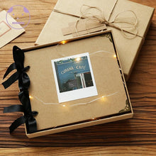 将图片加载到图库查看器,DIY Photo Albums Wedding Photo Scrapbook 20Pages Cover Self Adhesive Scrapbook Album Case Binding Hardcover Craft Blank Black Page Wedding and Anniversary Family Photo Album