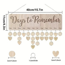 Load image into Gallery viewer, DIY Wooden Family Birthday Board Hanging Sign Pendant