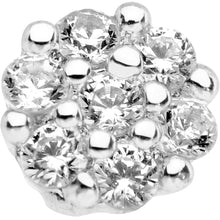 将图片加载到图库查看器,1/4 Clear CZ Gem Cute Cluster L Shaped Nose Ring