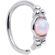 将图片加载到图库查看器,18G 5/16 Pink Synthetic Opal Seamless Circular Ring
