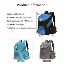 Load image into Gallery viewer, Dog Cat Pets Carrier Bag Travel Backpack