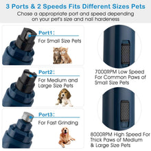 将图片加载到图库查看器,Dog Nail Grinder 2 Speeds Quiet USB Rechargeable