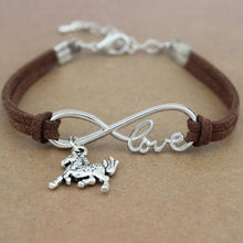 将图片加载到图库查看器,Dog Paws Best Friends Heart Animal Infinity Love Charm Bracelets Women Men Girl Boy Print Bracelet With Love And Infinity Symbol For Women Girls Faux Suede Adjustable Bracelet