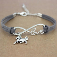 将图片加载到图库查看器,Dog Paws Best Friends Heart Animal Infinity Love Charm Bracelets Women Men Girl Boy Print Bracelet With Love And Infinity Symbol For Women Girls Faux Suede Adjustable Bracelet