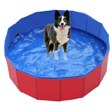 Load image into Gallery viewer, Dog Pool Foldable Dog Swimming Pool Pet Bath Swimming Tub Bathtub Pet Swimming Pool Collapsible Bathing Pool for Dogs Cats Kids Foldable Dog Pool PVC Pet Swimming Pool Dog Paddling Swimming Bathing Tub
